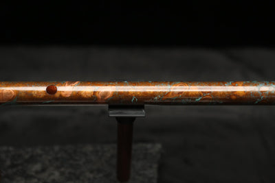 Copper Flute #0103 in Turquoise Copper Burl | Low C