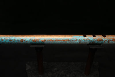 Low D Copper Flute #LDC0001 in Jeweled Relic