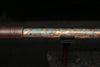 Low D Copper Flute #LDC0002 in Turquoise Reef