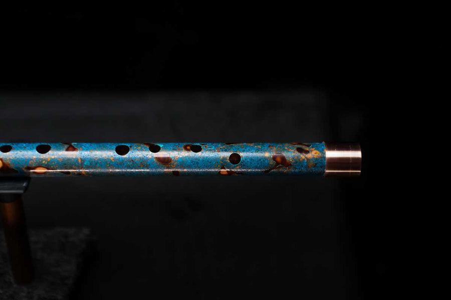 Low D Copper Flute #LDC0026 in Ocean Flame