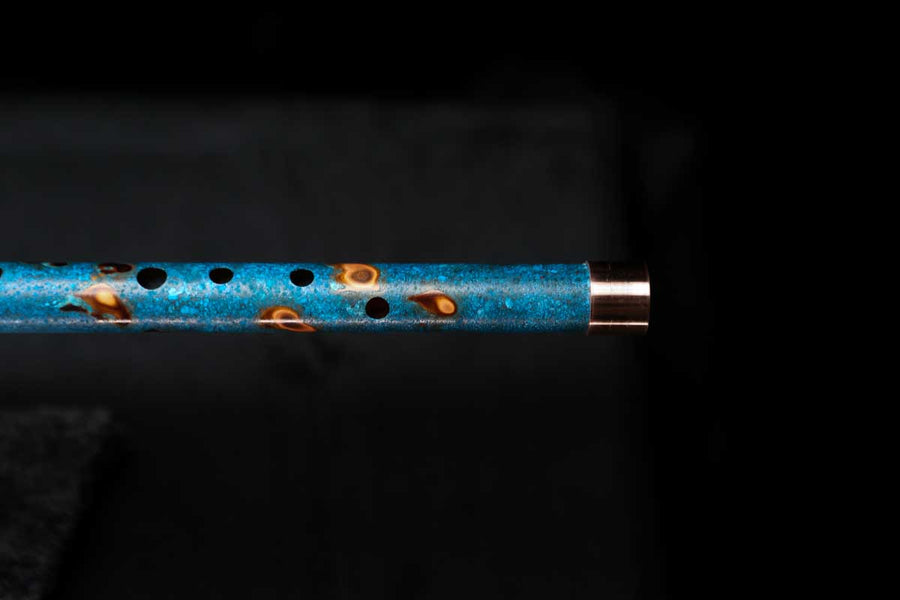 Low D Copper Flute #LDC0027 in Ocean Flame