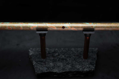 Low D Copper Flute #LDC0018 in Turquoise Reef