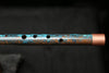 Low D Copper Flute #LDC0045 in Ocean Storm w/Copper Jewel End-Piece