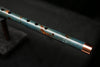 Low C Copper Flute #0114 in Turquoise Burl