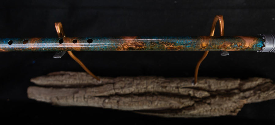 Copper Flute #0010 in Arctic Galaxy Burl, Low C