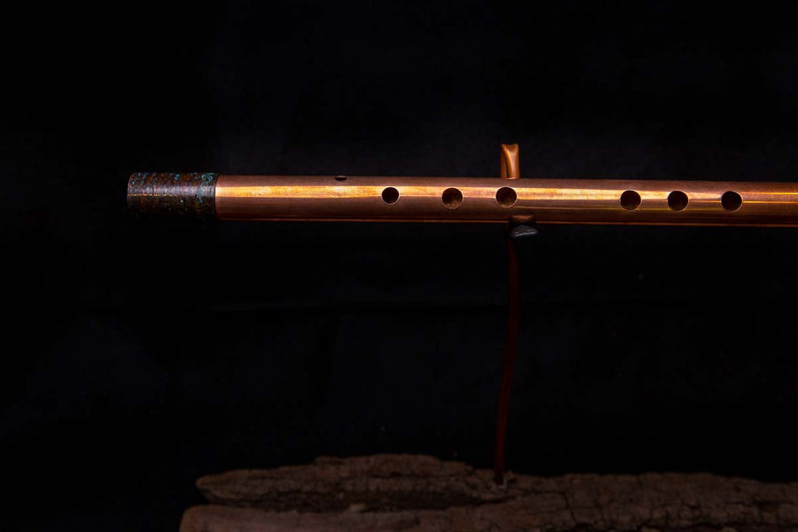 Copper Flute #PC0003 in Pure Copper With Arctic Burl End