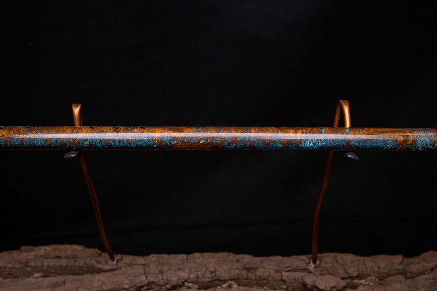 Copper Flute #0029 in Turquoise Burl - Low C