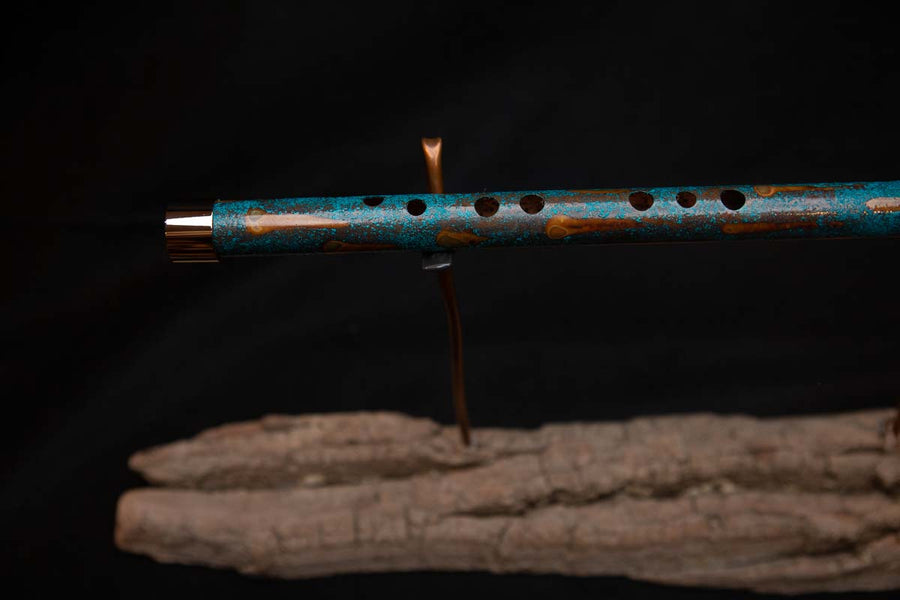 Lullaby Edition Copper Flute #LE0013 in  Turquoise Summer