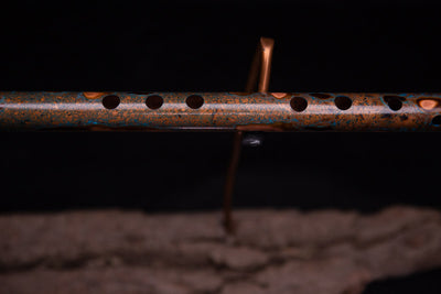 Copper Flute #0047 in Turquoise Burl | Low C
