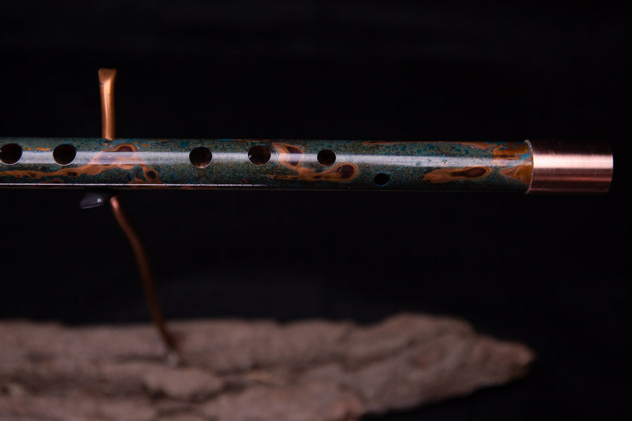 Copper Flute #0061 in Emerald Shadow | Low C