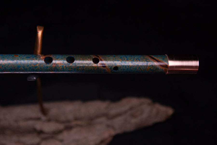 Copper Flute #0063 in Emerald Shadow | Low C
