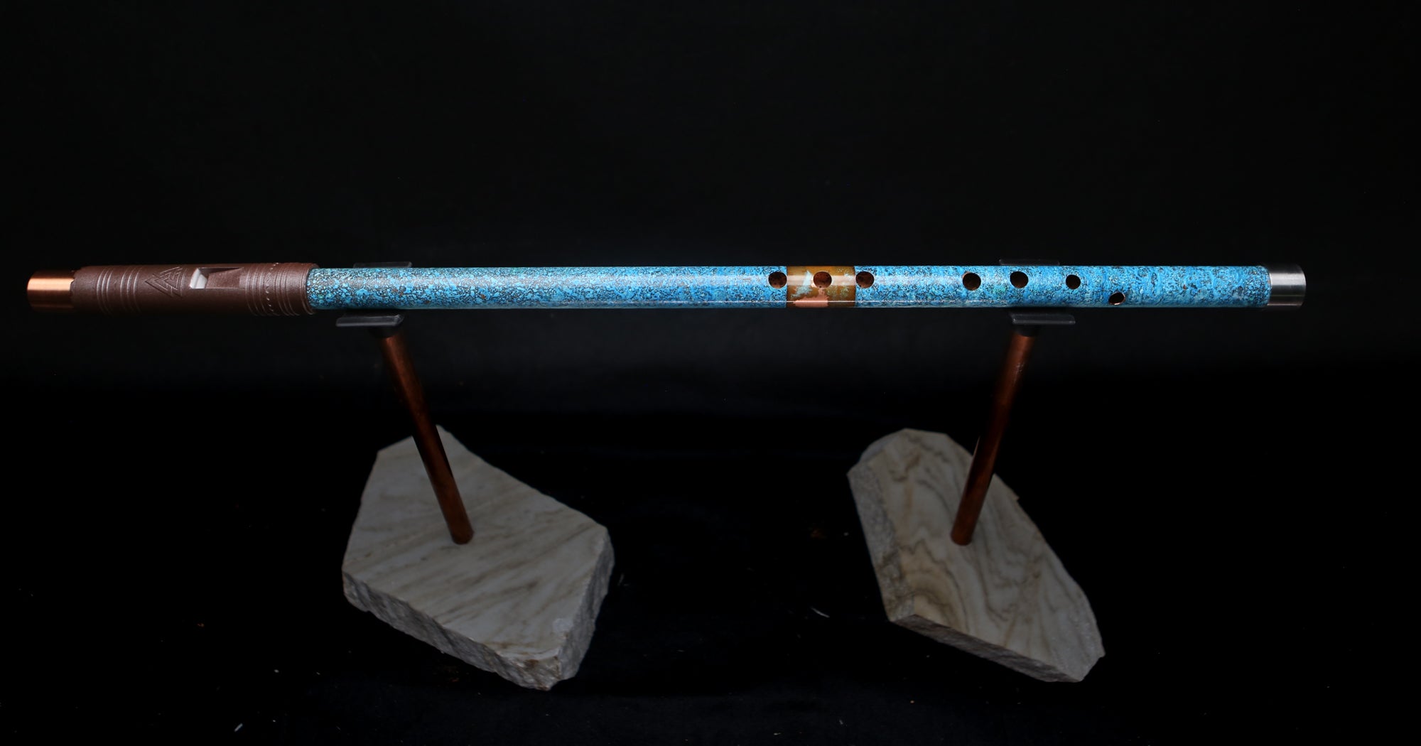 Copper Flute #0075 in Ocean Skyline | Low C