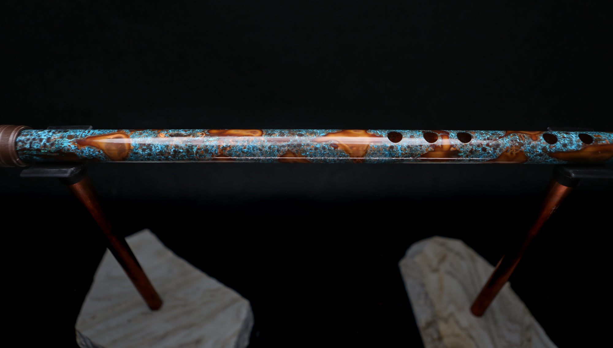 Copper Flute #0076 in Arctic Burl | Low C