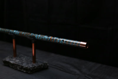 Copper Flute #0088 in Arctic Spiral | Low C