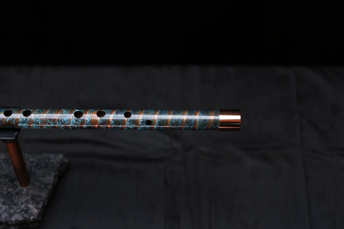 Copper Flute #0088 in Arctic Spiral | Low C