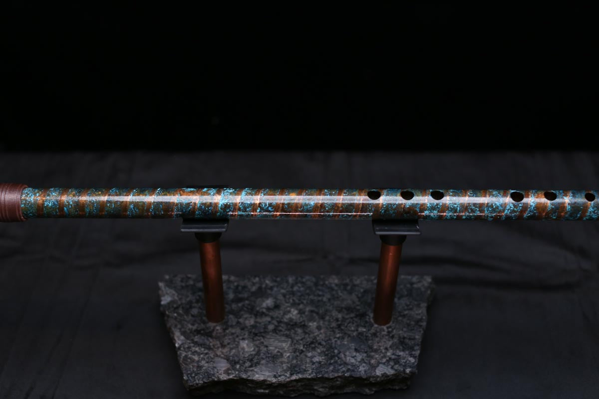 Copper Flute #0088 in Arctic Spiral | Low C