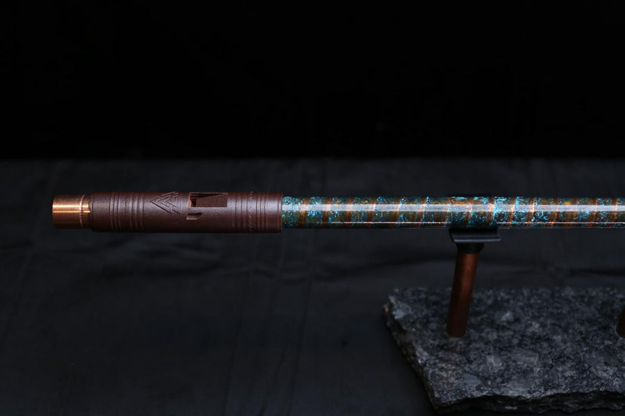 Copper Flute #0088 in Arctic Spiral | Low C