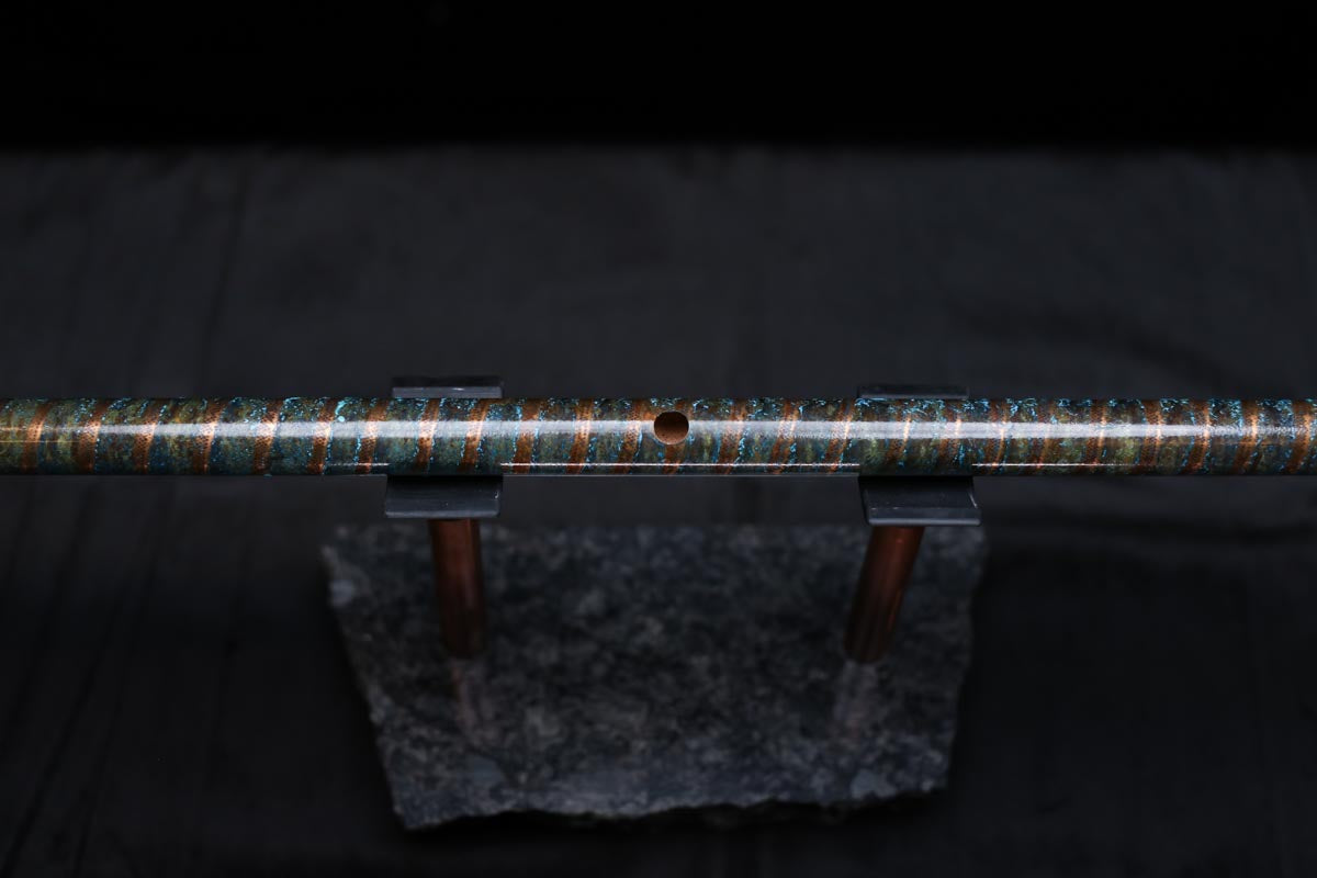 Copper Flute #0088 in Arctic Spiral | Low C