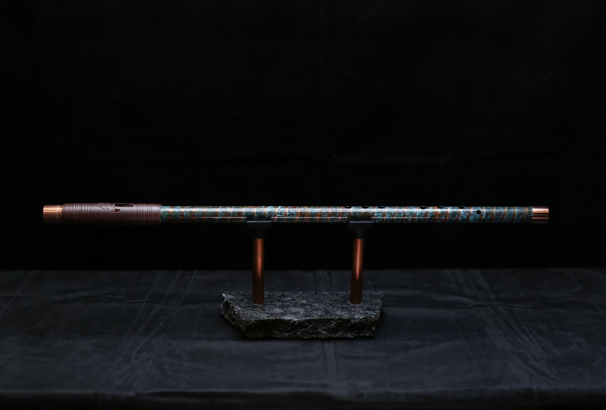 Copper Flute #0088 in Arctic Spiral | Low C
