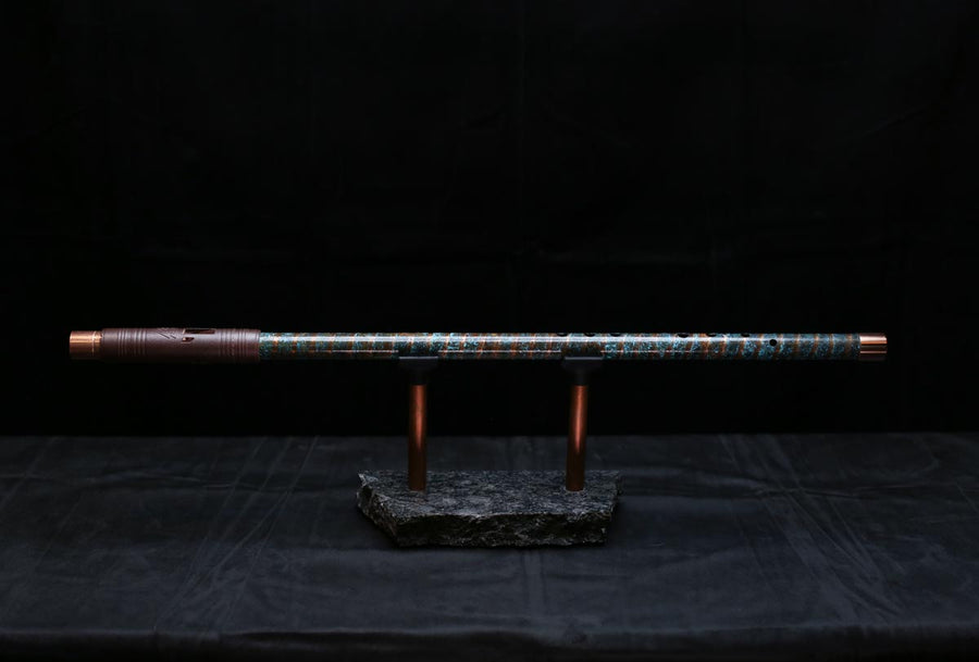 Copper Flute #0088 in Arctic Spiral | Low C