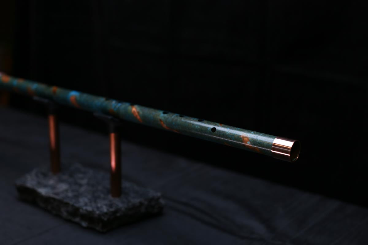 Copper Flute #0090 in Vendant Burl | Low C