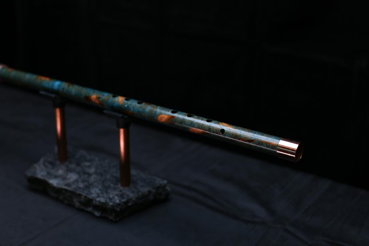 Copper Flute #0091 in Vendant Burl | Low C
