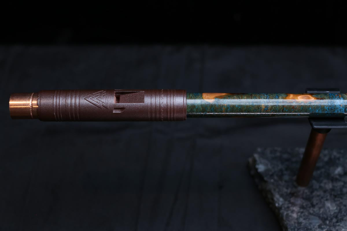 Copper Flute #0091 in Vendant Burl | Low C