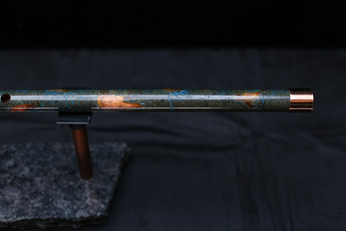 Copper Flute #0091 in Vendant Burl | Low C