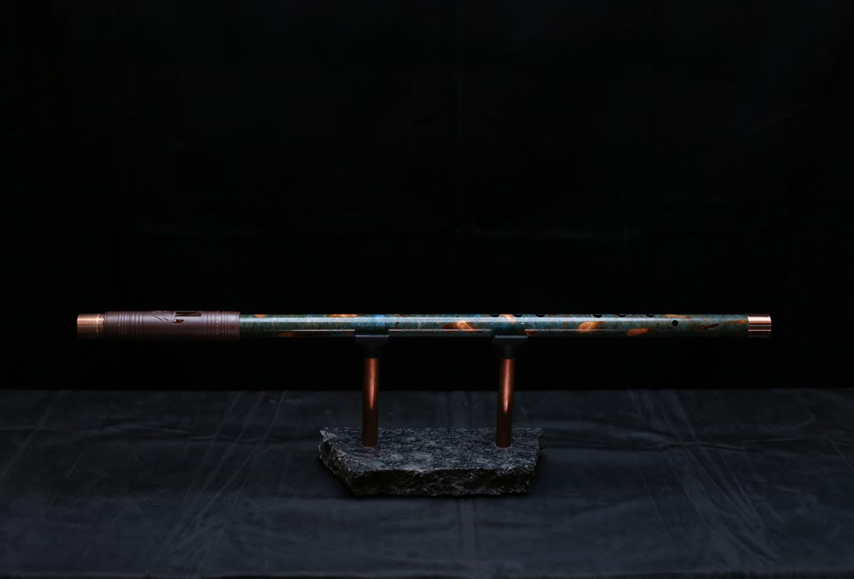Copper Flute #0091 in Vendant Burl | Low C