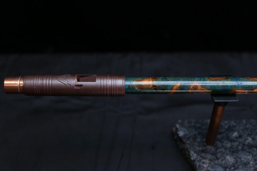Copper Flute #0092 in Vendant Burl | Low C