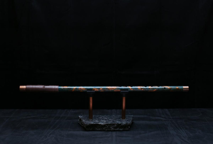Copper Flute #0092 in Vendant Burl | Low C