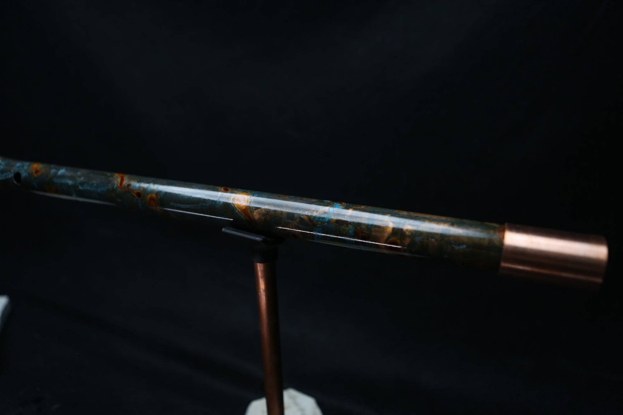 Copper Flute #BF0022 in Arctic Burl  | Bass F