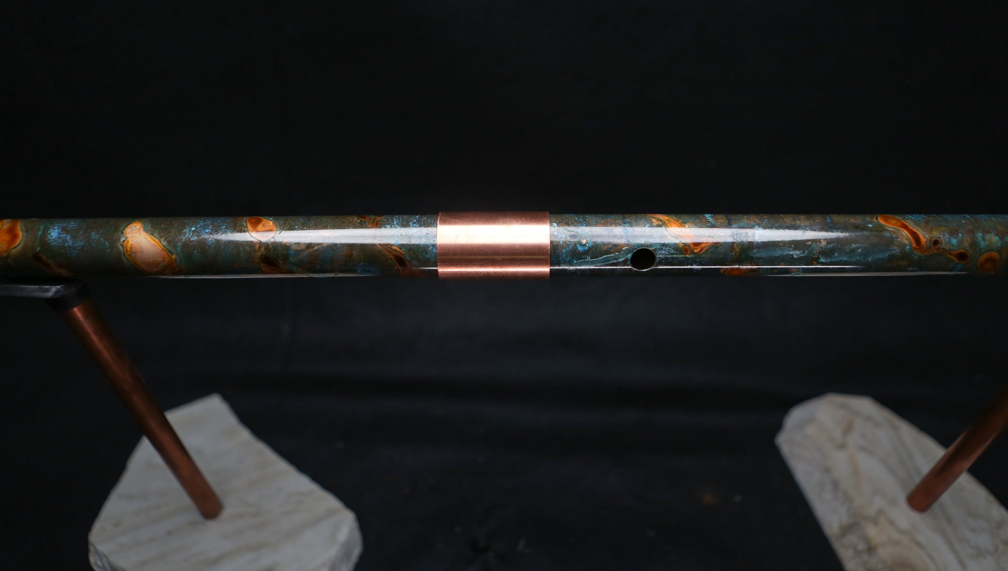 Copper Flute #BF0022 in Arctic Burl  | Bass F