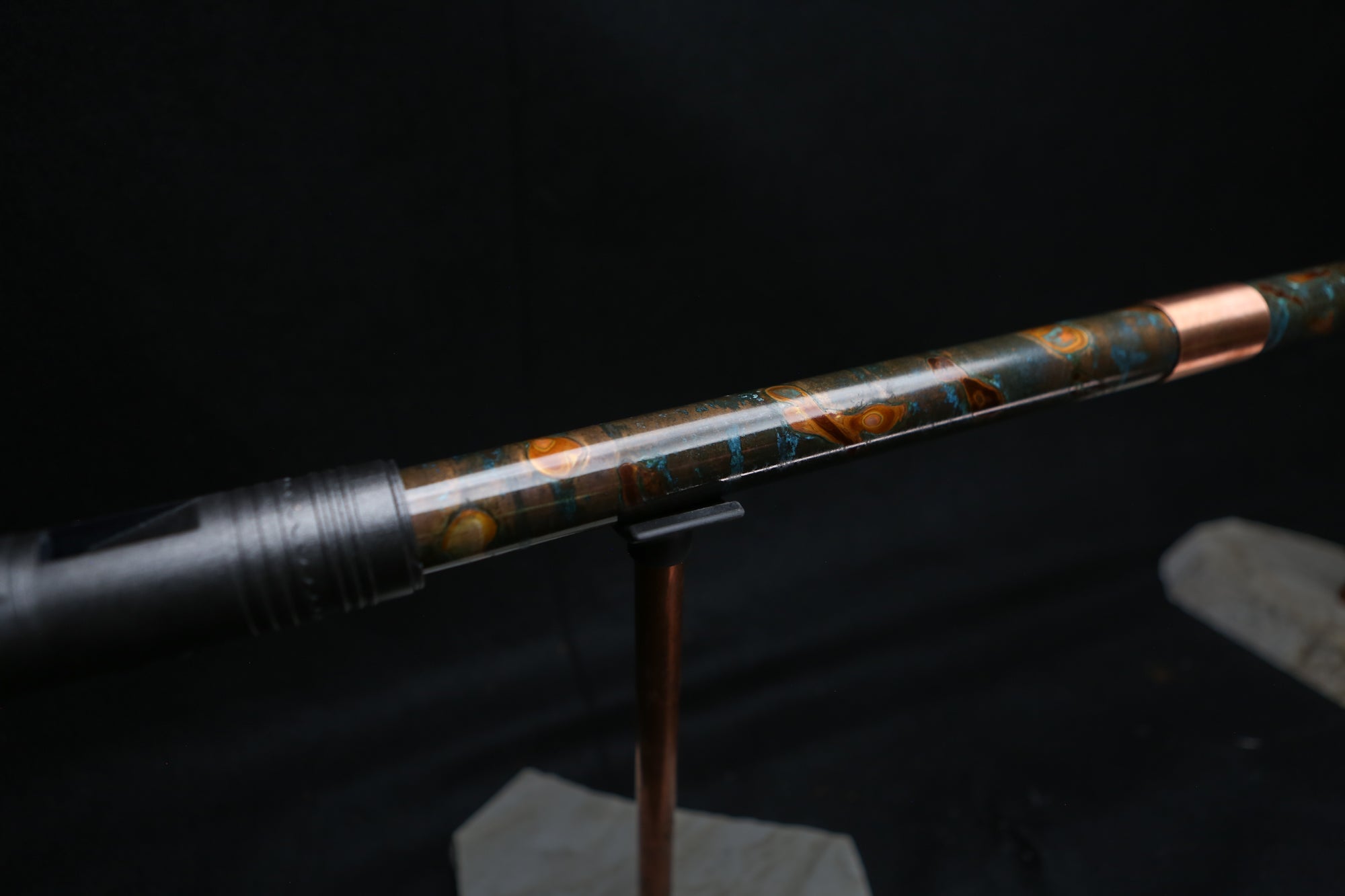 Copper Flute #BF0022 in Arctic Burl  | Bass F