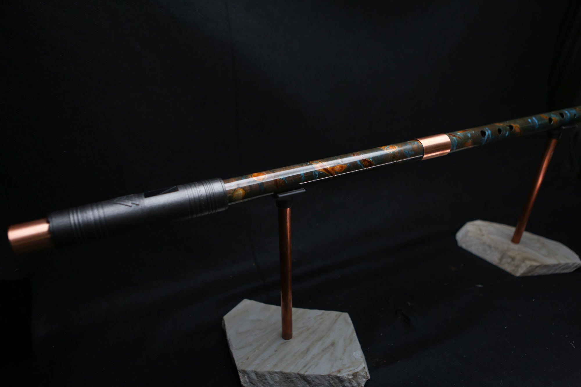 Copper Flute #BF0022 in Arctic Burl  | Bass F