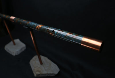 Copper Flute #BF0024 in Arctic Burl  | Bass F