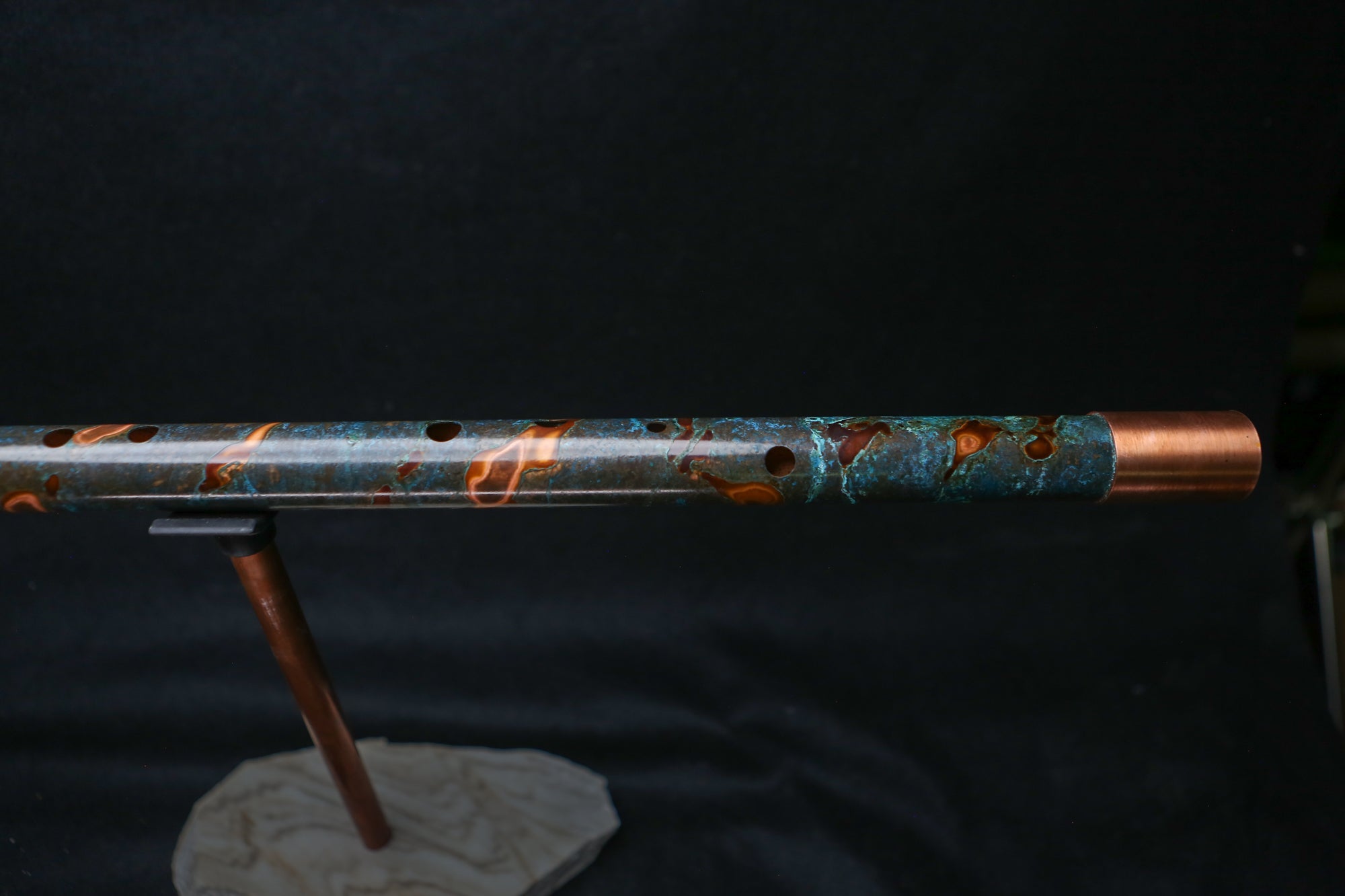 Copper Flute #BF0024 in Arctic Burl  | Bass F