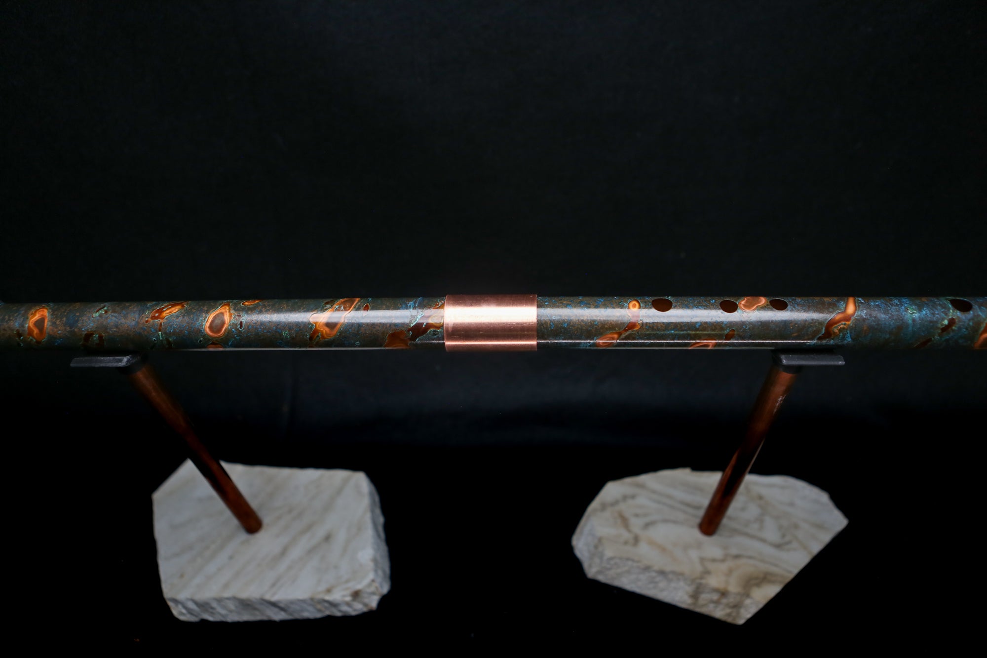 Copper Flute #BF0024 in Arctic Burl  | Bass F