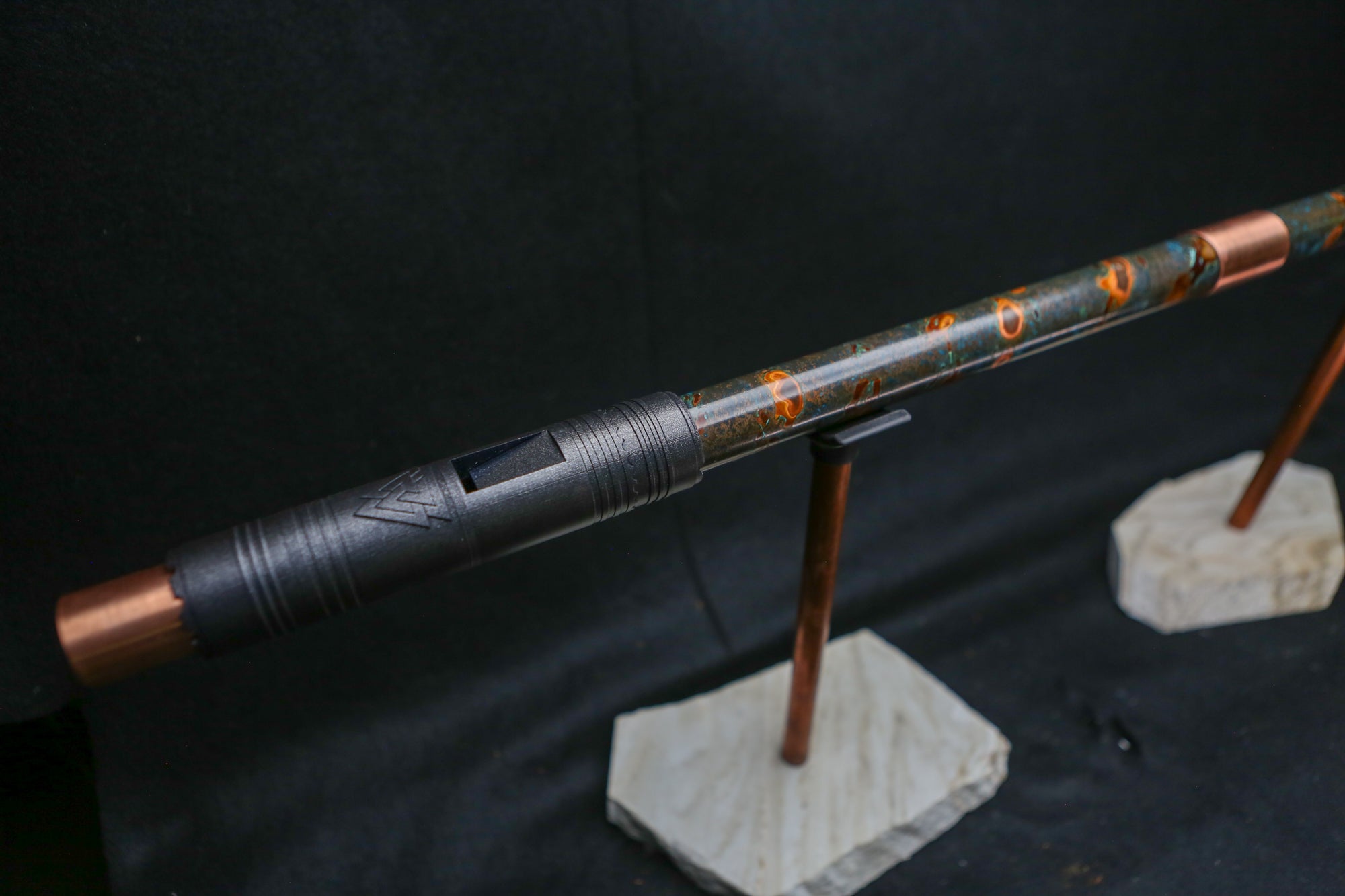Copper Flute #BF0024 in Arctic Burl  | Bass F