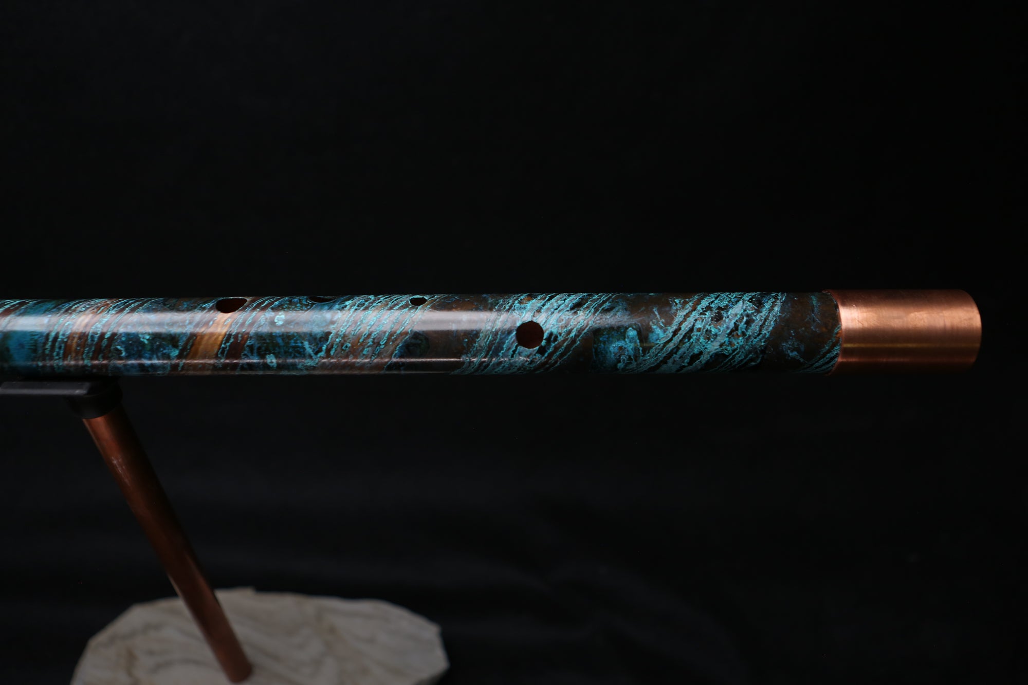 Copper Flute #BF0025 in Dark Ocean Storm  | Bass F