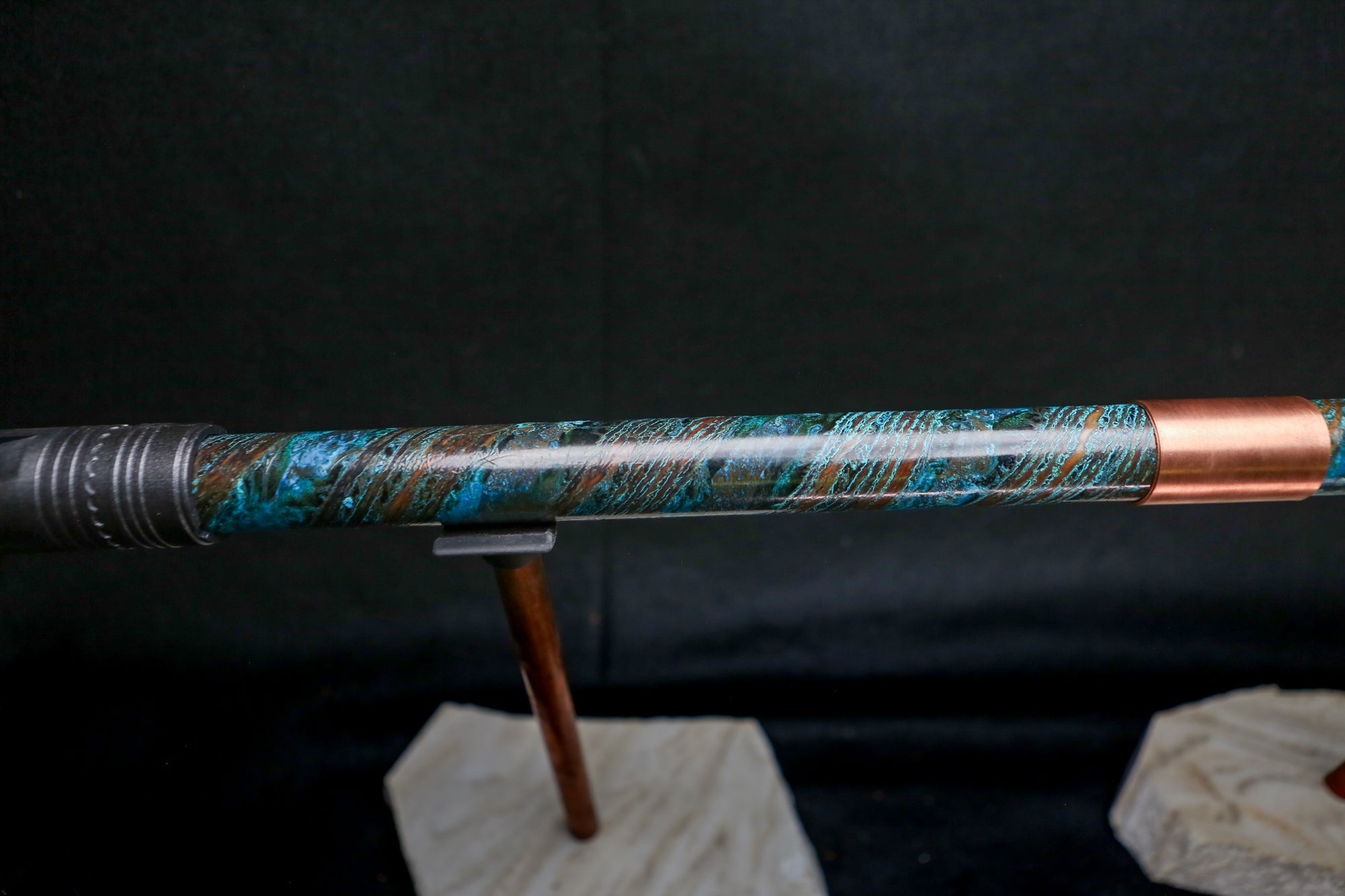 Copper Flute #BF0025 in Dark Ocean Storm  | Bass F