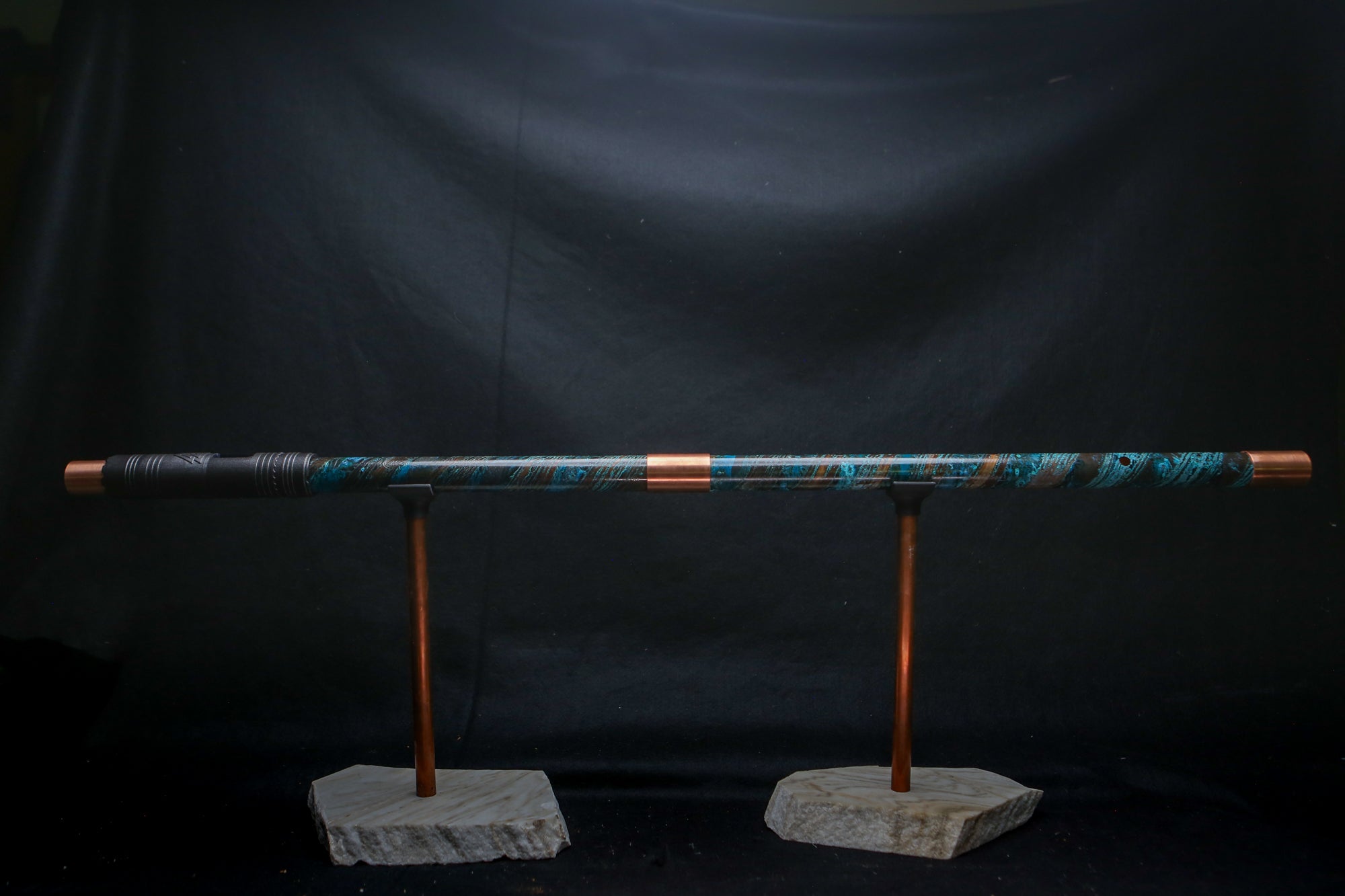 Copper Flute #BF0025 in Dark Ocean Storm  | Bass F