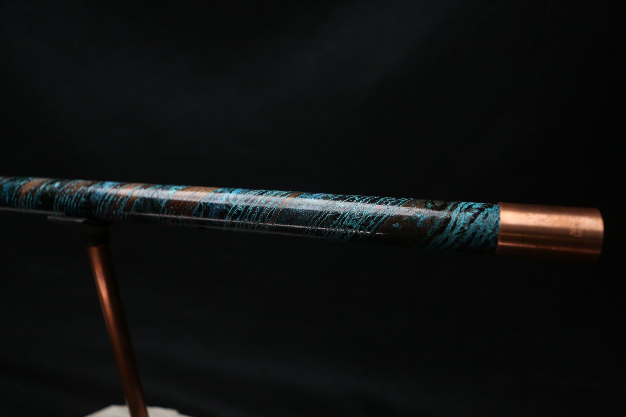 Copper Flute #BF0025 in Dark Ocean Storm  | Bass F