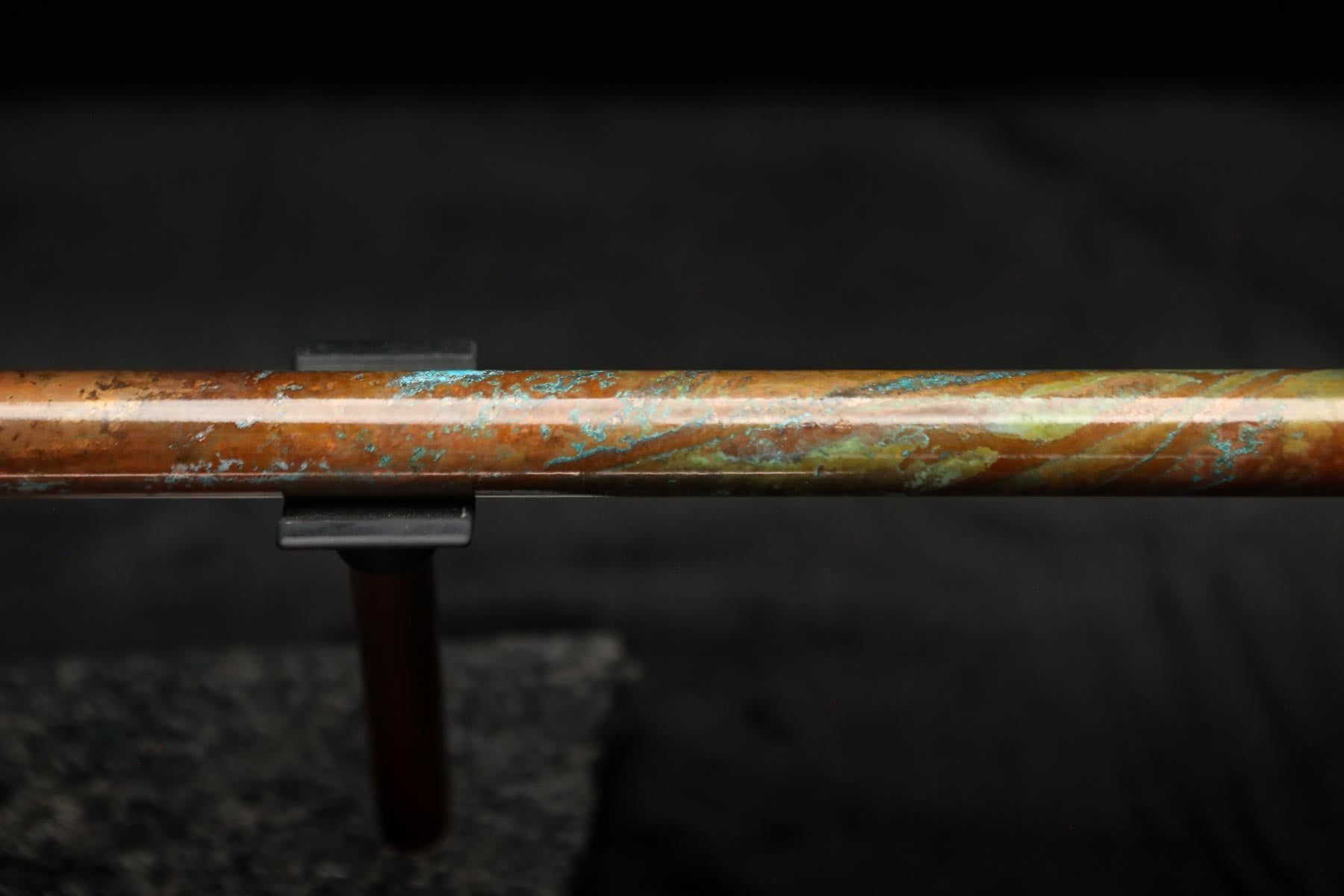 Copper Flute #0100 in Verde Marble | Low C