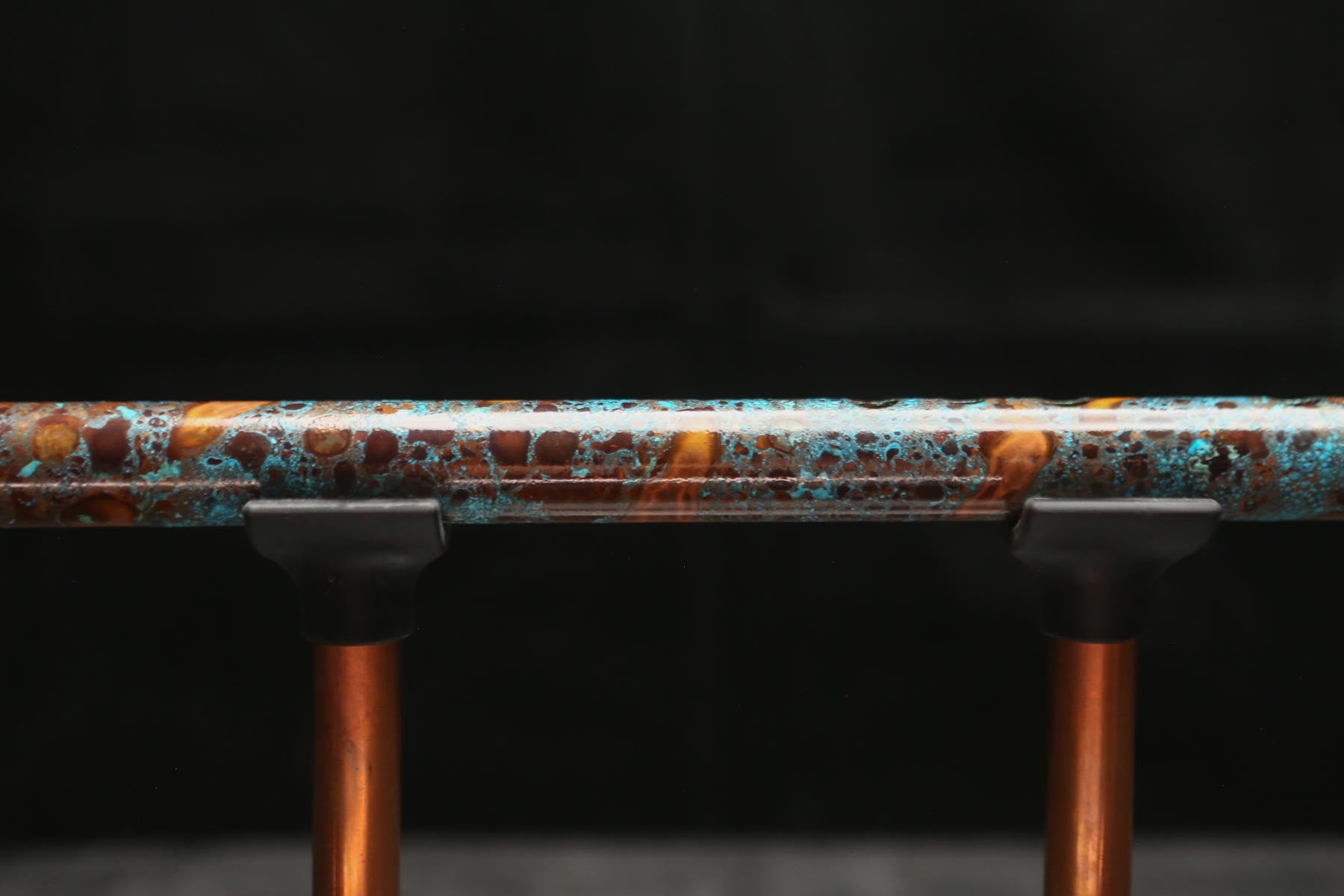 Copper Flute #LE0052 in Turquoise Burl | Lullaby Edition