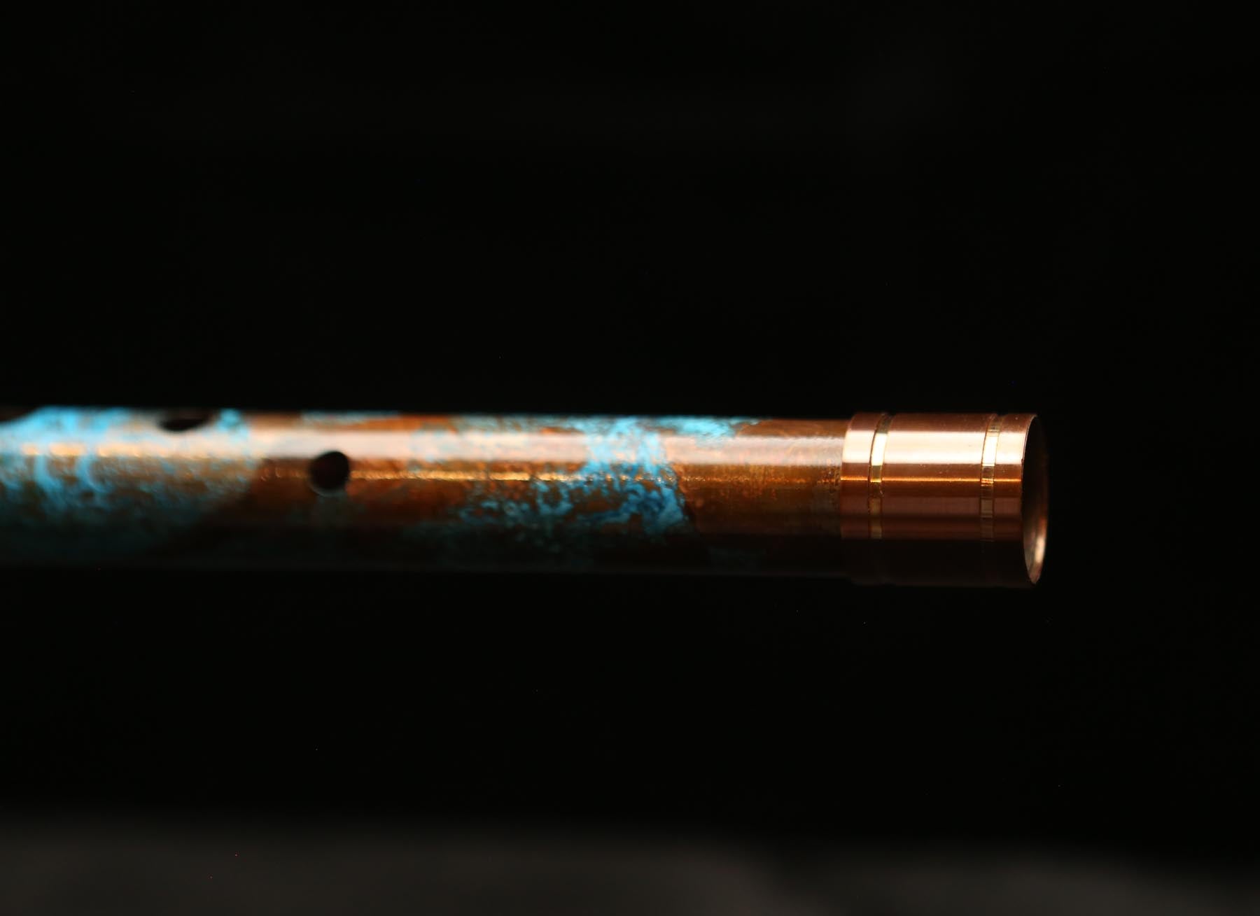 Copper Flute #0102 in Turquoise Ocean | Low C
