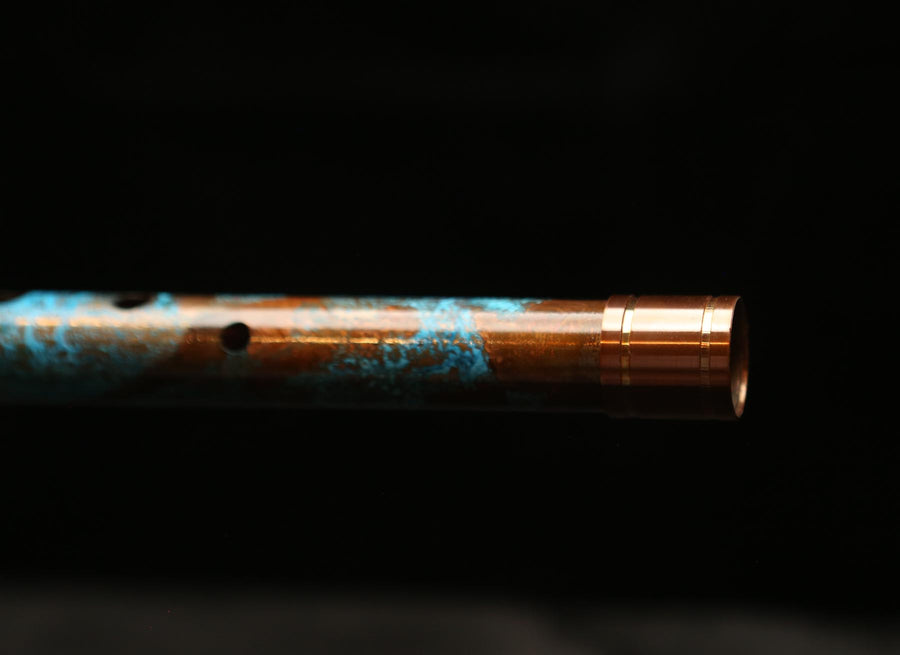 Copper Flute #0102 in Turquoise Ocean | Low C