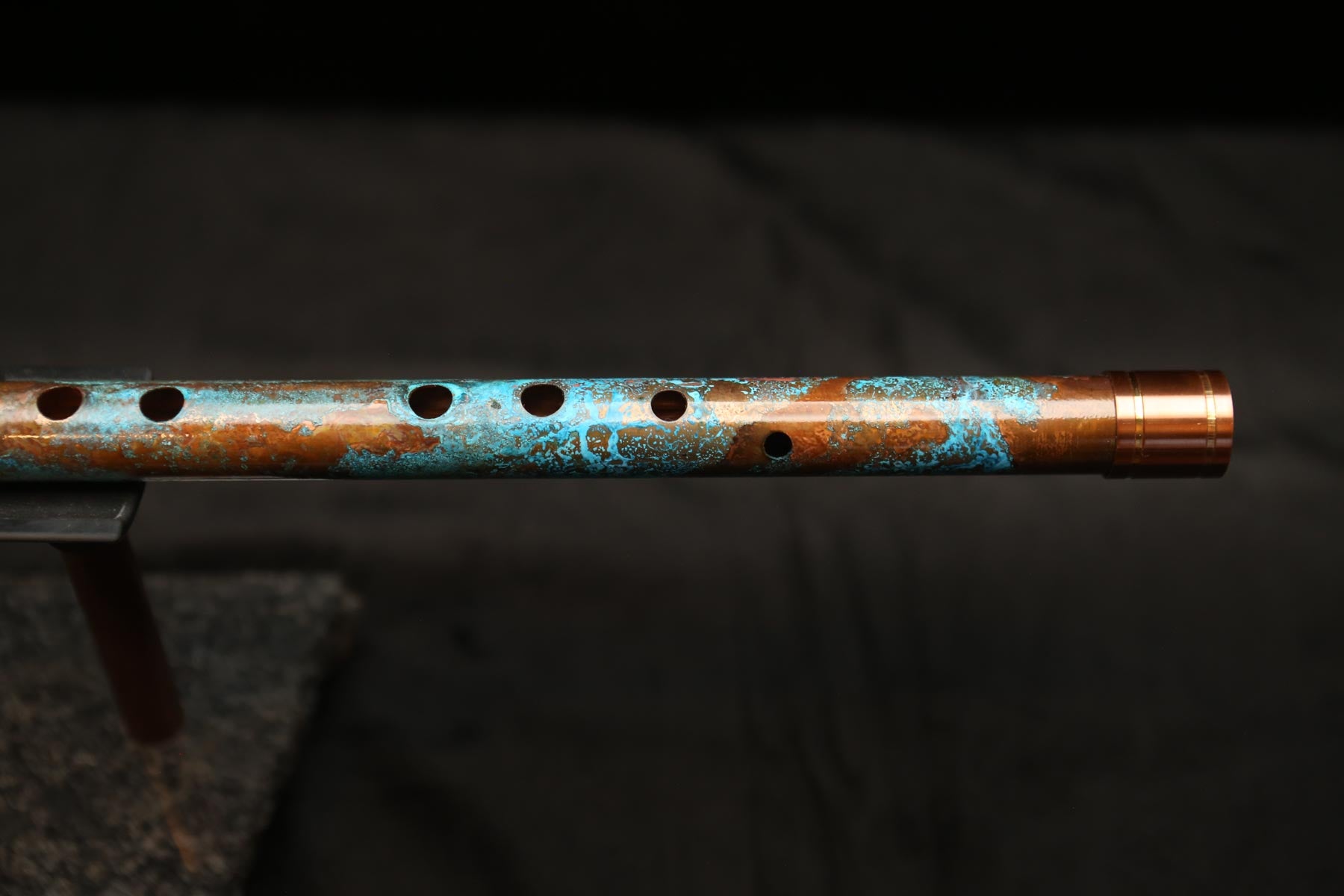 Copper Flute #0102 in Turquoise Ocean | Low C