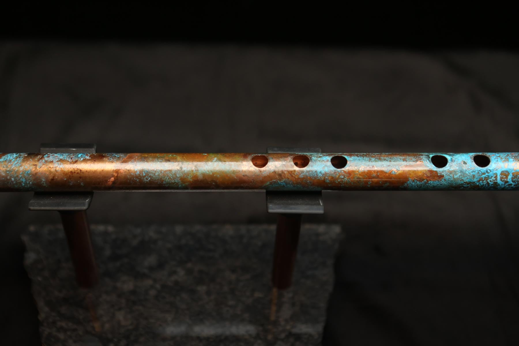Copper Flute #0102 in Turquoise Ocean | Low C