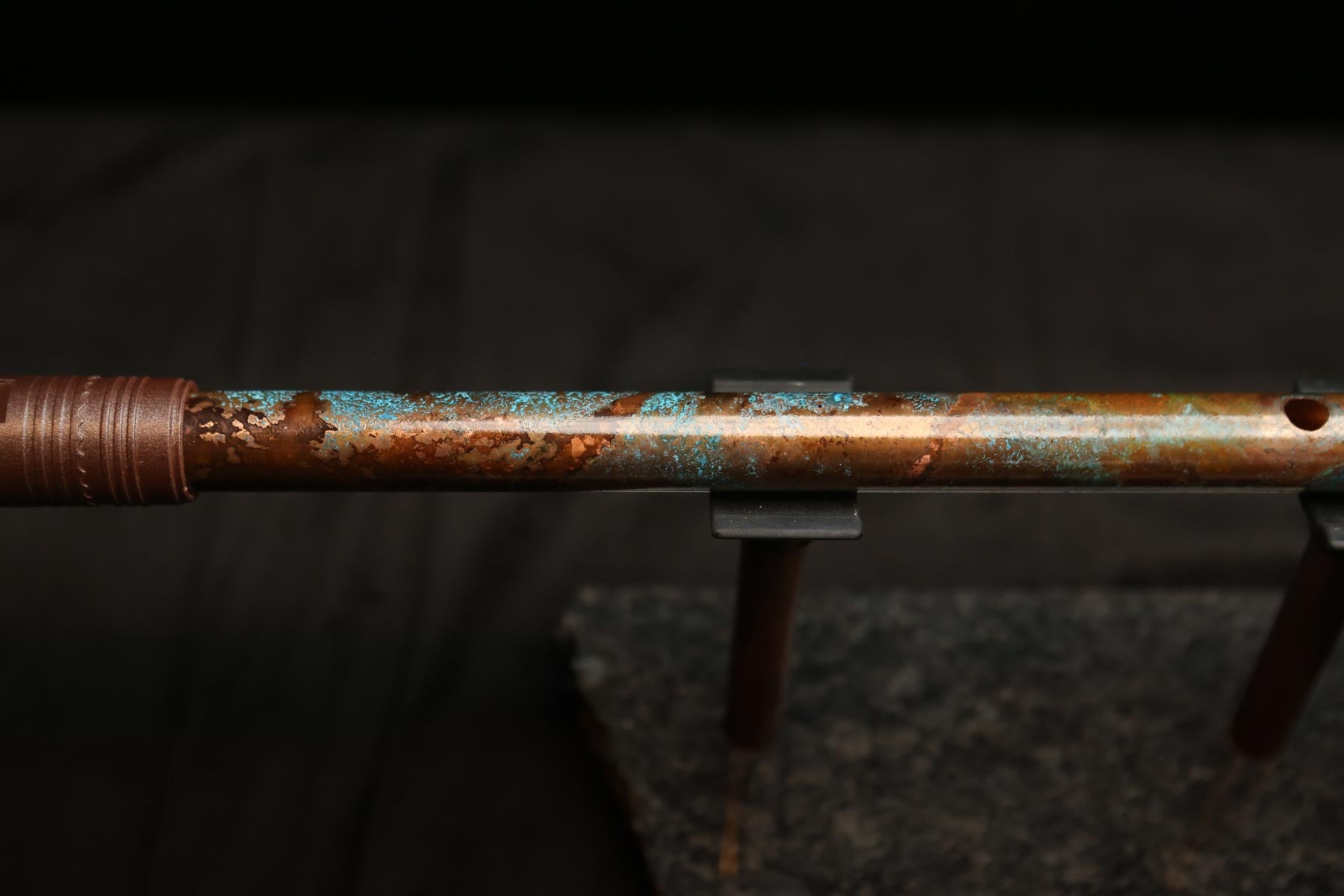 Copper Flute #0102 in Turquoise Ocean | Low C